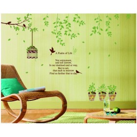 Branches, Birds and Birdcage Wall Sticker